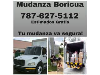 Estimados de Mudanzas. 787-627-5112 Puerto Rico Mudanzas Boricuas