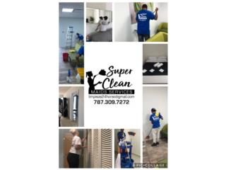 Limpieza residencial a Domicilio  Puerto Rico SUPER CLEAN 24/7 Limpiezas 24 horas emergencias 