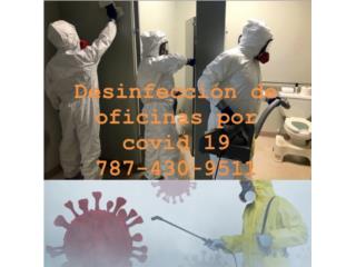Desinfección de oficinas y comercios en general Puerto Rico TIERRA ALTA EXTERMINATING