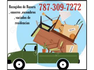 Recogido de Basura , enseres vaciados casas  Puerto Rico SUPER CLEAN 24/7 Limpiezas 24 horas emergencias 