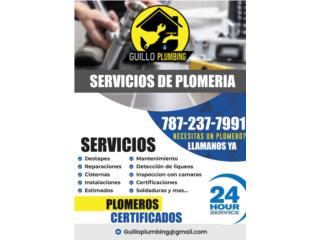 Servicio de Plomeria Inmediato Puerto Rico Guillo Plumbing