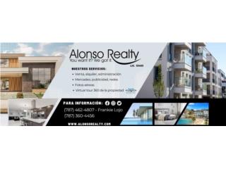Expertos en Alquiler de Casa y Apt.! Puerto Rico Alonso Realty Lic. C-13453