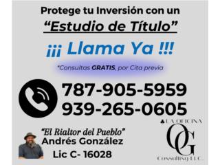 Estudio de Ttulo Puerto Rico OG Consulting LLC.