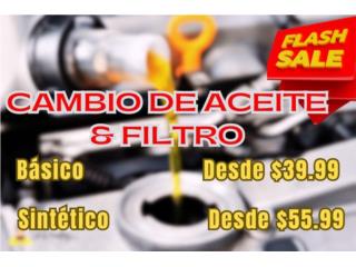 Cambio aceite y Filtro OFERTA! Puerto Rico SUPER TIRE EXPRESS & AUTO PART