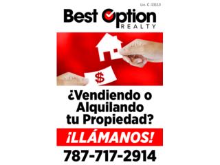 Necesitas Vender o Alquilar tu casa? Puerto Rico Best Option Realty