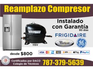 Carolina Puerto Rico Herramientas, Garanta 90 Da Compresor GE,Frigidaire, Whirlpool