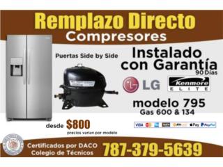 San Juan - Ro Piedras Puerto Rico Plantas Electricas, Garanta 90 Da En Compresor Kenmore Y LG 