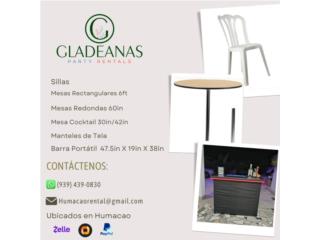 Caguas Puerto Rico Equipo Comercial-Restaurantes y Cocinas, Rentar sillas y mesas y mas