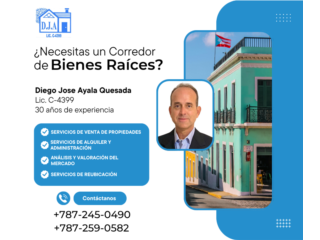 Servicios de Administracion de propiedades, D J Ayala Realty