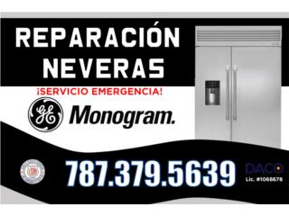 Reparaci�n Neveras Monogram/Certificados por DACO Puerto Rico REPARACI�N NEVERAS EXPRESS