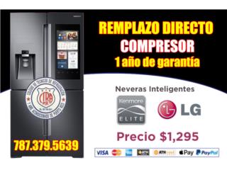 1 Ao de Garanta Kit Compresor LG Kenmore $ 1295 Puerto Rico REPARACIN NEVERAS EXPRESS