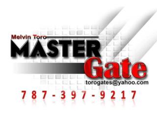 master Gate sevicio el mismo dia desde 1990 Puerto Rico Master Gate