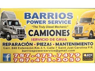 Reparacion camiones Puerto Rico Barrios Power Service
