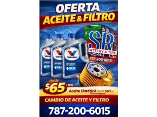 CAMBIO DE ACEITE Y FILTROS, S.R. Battery & Tire