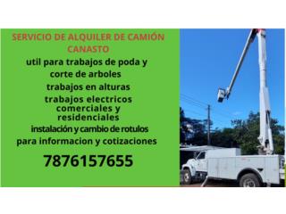 Se Alquila Camion Bucket Puerto Rico luis barreiro
