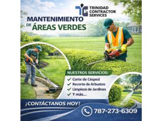 Mantenimiento Areas verdes Puerto Rico TRINIDAD CONTRACTOR SERVICES