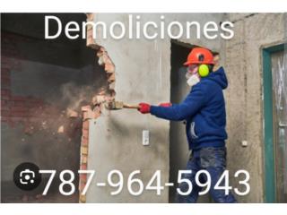 Recogemos todo tipo de escombros  Puerto Rico ESCOMBROS, DEMOLICIONES Y OTROS SERVICIOS