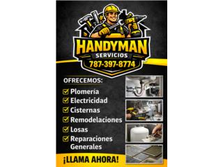 PLOMERIA, ELECTRICIDAD, CISTERNAS, LOZAS Puerto Rico International Handyman Plumbing