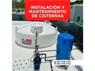 Instalaci�n de cisternas y sistemas de agua Puerto Rico  RS PLUMBING