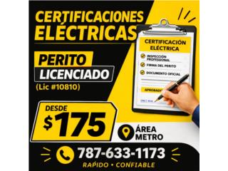 Certificaciones El�ctricas  Puerto Rico  Servicios de Electricista Puerto Rico
