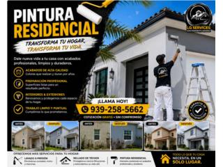 Pintura Residencial interior y exterior  Puerto Rico LG SERVICES
