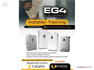 Adiestramiento de equipos EG4 Electronics, Unlimited Energy Power