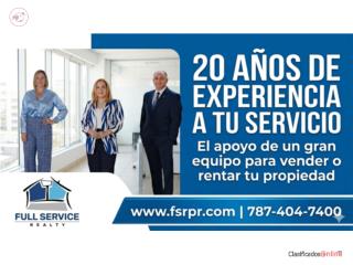 �Pensando vender su propiedad? Bienes Raices, Full Service Realty