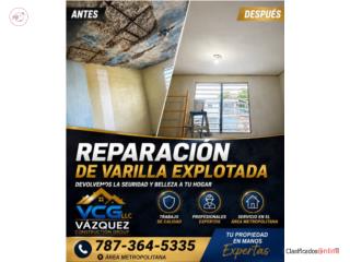 REPARACION VARILLA EXPLOTADA  Puerto Rico VAZQUEZ CONSTRUCTION GROUP LLC 