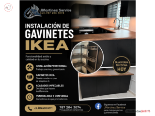 Instalacion de Gabinetes de Cocina IKEA Puerto Rico J Martinez Service