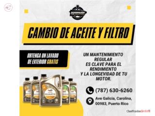 Cambio Aceite y Filtro, Borinquen Tire Solutions