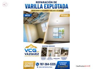 REPARACION VARILLA EXPLOTADA  Puerto Rico VAZQUEZ CONSTRUCTION GROUP LLC 