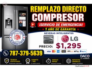 1 A�o de Garant�a Kit Compresor LG Kenmore $ 1295 Puerto Rico REPARACI�N NEVERAS EXPRESS
