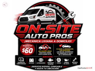 ON-SITE Auto Pros services  Puerto Rico Tu mec�nico favorito a domicil