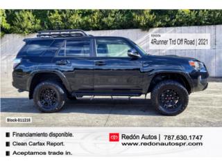 Toyota Puerto Rico 2021 Toyota 4Runner Off Road | Clean Carfax!
