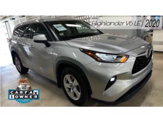 Toyota Puerto Rico 2020 HIGHLANDER LE (V6) /// EN LIQUIDACIN!