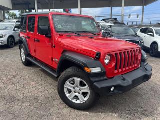 Jeep Puerto Rico Jeep Wrangler Unlimited Sport 2021 Rojo!!