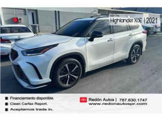 Toyota Puerto Rico 2021 Toyota Highlander XSE | Certificada!