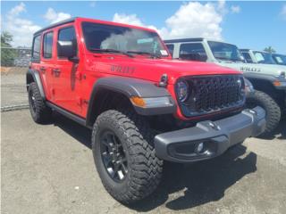 Jeep Puerto Rico IMPORT WILLYS 4DR ROJO ARO NEGRO 4X4 V6 TOUCH