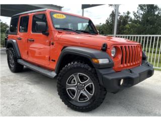 Jeep Puerto Rico Wrangler Sport 2018 con pagos desde $469 mens