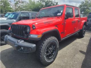 Jeep Puerto Rico IMPORTA WILLYS ROJA TAPA ARO NEGRO V6 4X4 LED
