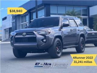 Toyota Puerto Rico TOYOTA 4RUNNER SR5 2022 con solo 31k millas