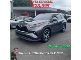 Toyota Puerto Rico Toyota HIGHLANDER XLE 2022 IMMACULADA !! *JJR