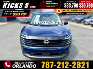 Nissan Kicks S 2026 / Desde 3.99% APR, Nissan Puerto Rico