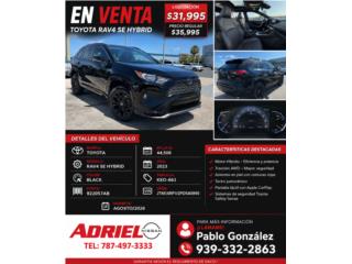 TOYOTA RAV4 SE HYBRID 2023 EN LIQUIDACI�N, Toyota Puerto Rico