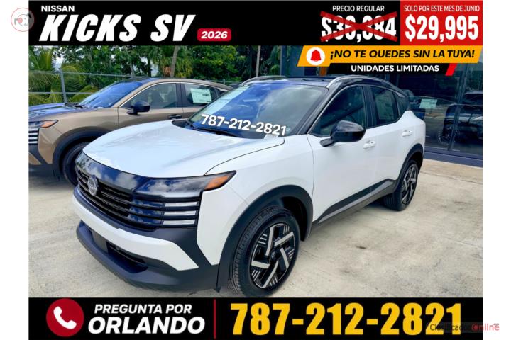 Nissan Kicks SV 2026 | Desde 3.99% APR
