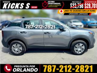 Nissan Kicks S 2026 / Desde 3.99% APR, Nissan Puerto Rico