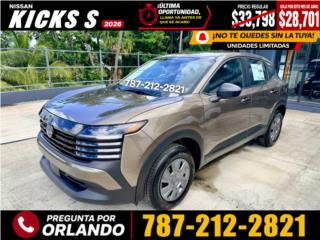 Nissan Puerto Rico Nissan Kicks S 2026 | Desde 3.99% APR