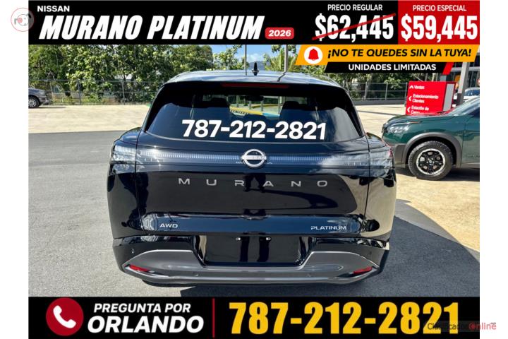Nissan Murano Platinum AWD 2026  787-212-2821