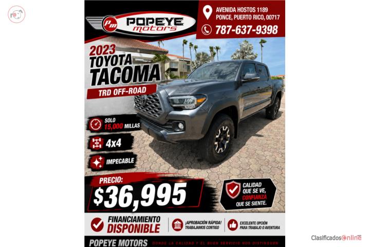 Toyota Tacoma TRD OFF ROAD 2023, 4x4 $36,995