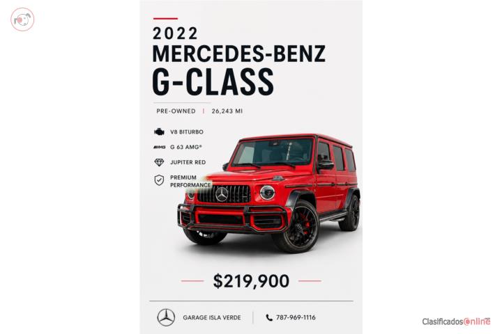2022 MERCEDES BENZ G-63 AMG CPO